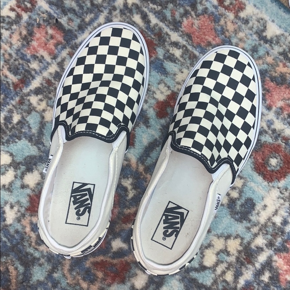 Vans checkered shoes